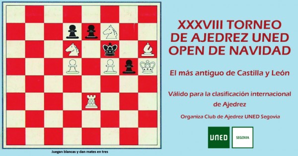 <b>XXXVIII Torneo de Ajedrez UNED Open de Navidad 2022</b>